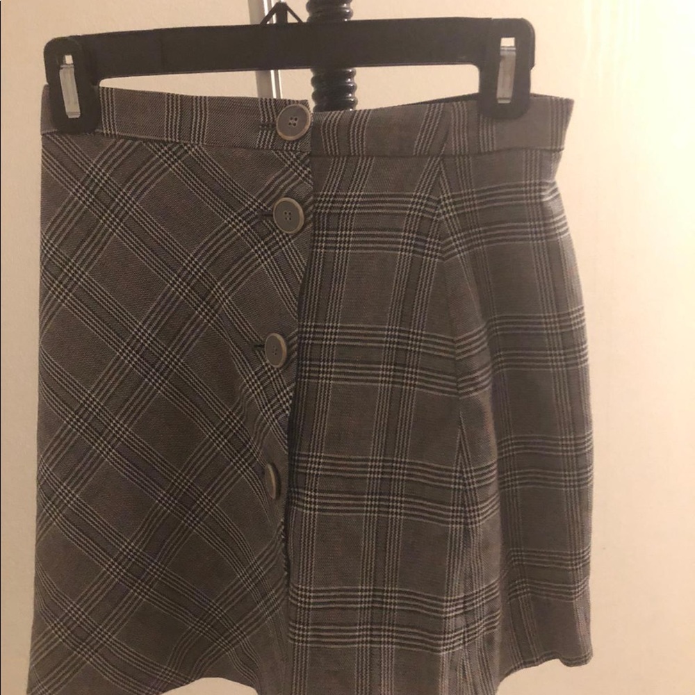 Knee length button up skirt
